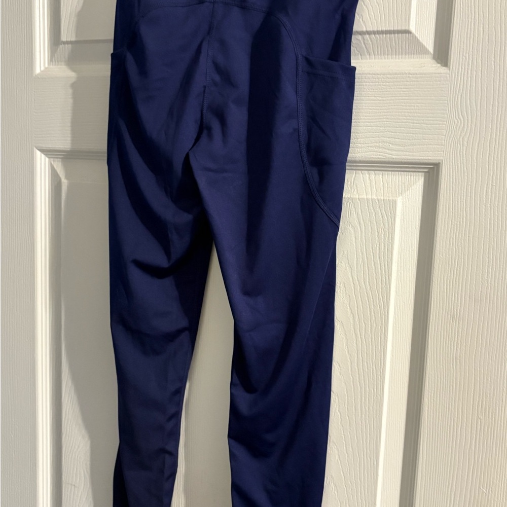 Navy, Black and Gray High-Waisted Leggings
Set of 3